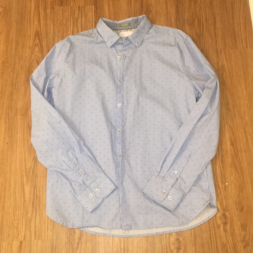 Cactus Man Ricky Singh Men L Slim Fit Dress Shirt